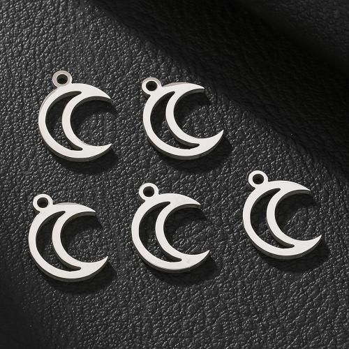 Stainless Steel Pendants, 304 Stainless Steel, silver color plated, DIY & double-hole, silver color, Sold By PC