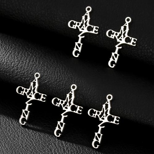 Stainless Steel Pendants, 304 Stainless Steel, silver color plated, DIY, silver color, Sold By PC