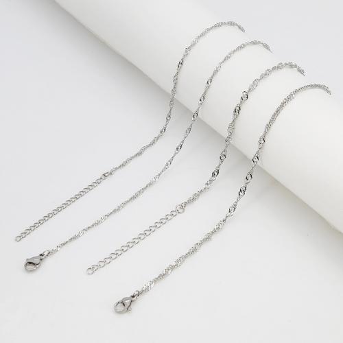 304 Stainless Steel Bracelet and Necklace, different size for choice & for woman, original color, Sold By PC