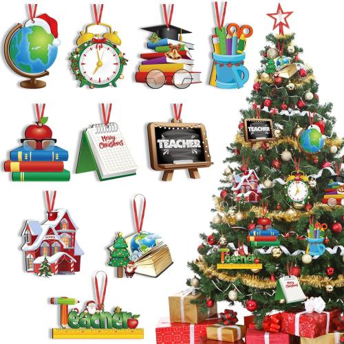 Christmas Decoration, Wood, printing, different quantity for choice, 80mm, Sold By Set
