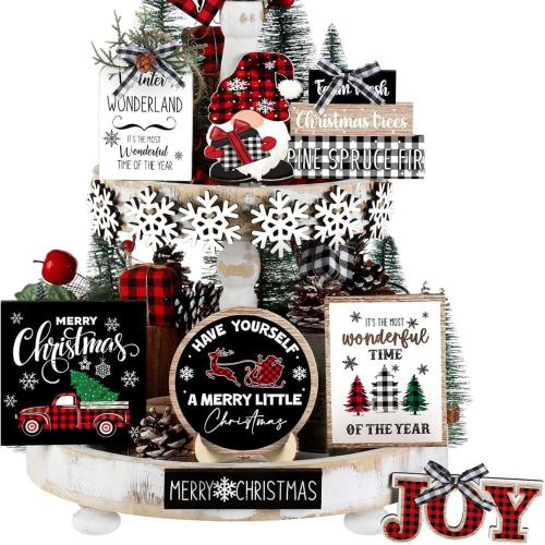 Weihnachtsangebot, Holz, Drucken, Weihnachts-Design, 15PCs/setzen, verkauft von setzen