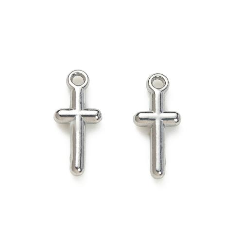 Stainless Steel Cross Pendants, 304 Stainless Steel, DIY, more colors for choice, 6.30x2x14.60mm, Sold By PC