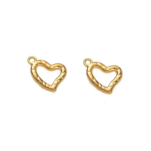 Edelstahl -Herz-Anhänger, 304 Edelstahl, DIY & hohl, keine, 13.88x2.36x10.04mm, verkauft von PC