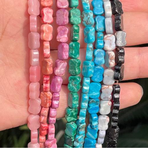 Impression Jaspis Perle, DIY, keine, 6x8mm, verkauft per ca. 30-35 cm Strang