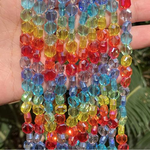 Crystal Beads, Geometrical Pattern, DIY & faceted, multi-colored, 8mm, Sold Per Approx 40 cm Strand