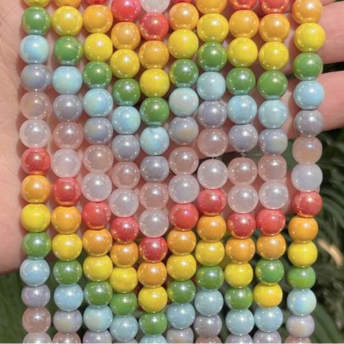 Crystal Beads, Round, DIY, multi-colored, 8mm, Sold Per Approx 35 cm Strand