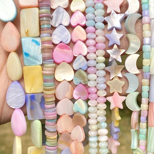 Natural Freshwater Shell Beads, DIY & different styles for choice, multi-colored, Sold Per Approx 38 cm Strand