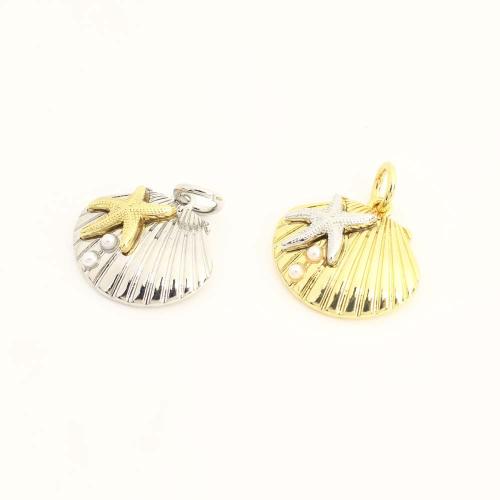 Brass Jewelry Pendants, with Plastic Pearl, DIY, more colors for choice, Sold By PC