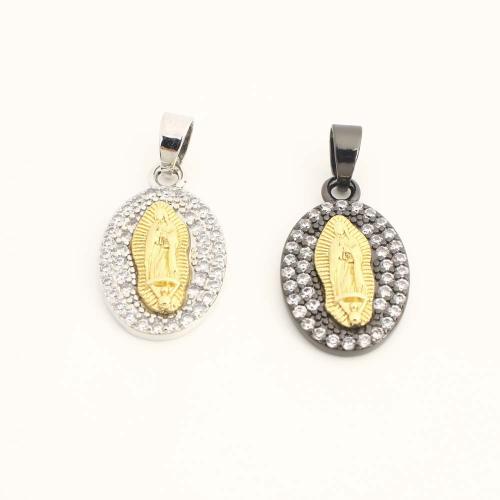 Цирконий Micro Pave латунь подвеска, Латунь, DIY & инкрустированное микро кубического циркония, Много цветов для выбора, продается PC