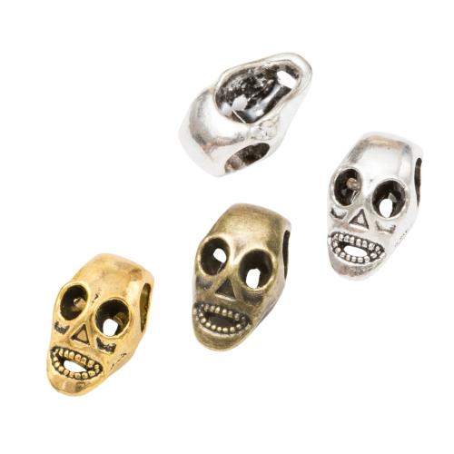 Tibetan Style Jewelry Beads, Skull, plated, DIY, more colors for choice, 200PCs/Bag, Sold By Bag