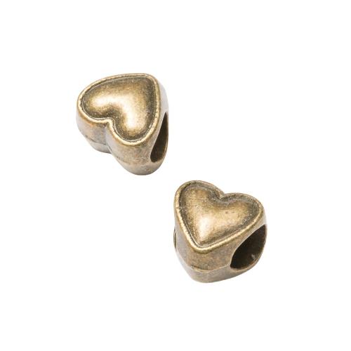 Tibetan Style Jewelry Beads, Heart, plated, DIY, more colors for choice, 200PCs/Bag, Sold By Bag