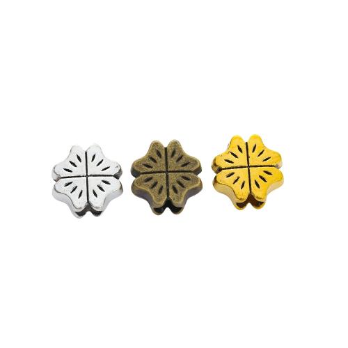 Tibetan Style Jewelry Beads, Four Leaf Clover, plated, DIY, more colors for choice, 200PCs/Bag, Sold By Bag