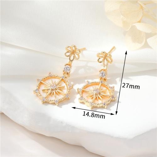 Composant pendente en laiton pour boucle d'oreille, avec coquille, Placage, DIY & styles différents pour le choix, Vendu par paire