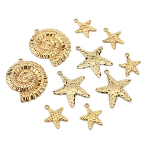 Colgantes de Acero Inoxidable, acero inoxidable 304, chapado en color dorado, Bricolaje & diferentes estilos para la opción, Vendido por UD