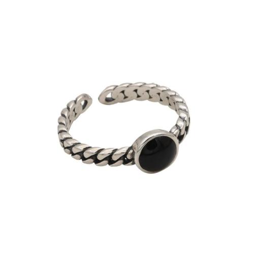 925 Sterling Silver Cuff Finger Ring, different styles for choice & for woman & epoxy gel, US Ring Size:6-8, Sold By PC