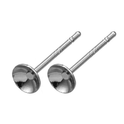925 Sterling Silver Earring Post, DIY & different size for choice, more colors for choice, Sold By Pair