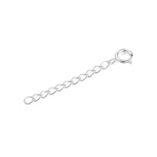 Sterling Silber Ketten, 925er Sterling Silber, platiniert, DIY & verschiedene Stile für Wahl, verkauft von PC