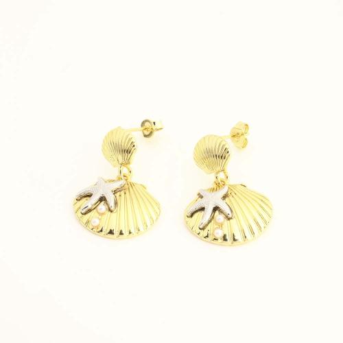 Brass Drop Earring, with Plastic Pearl, fashion jewelry & for woman, more colors for choice, Sold By Pair