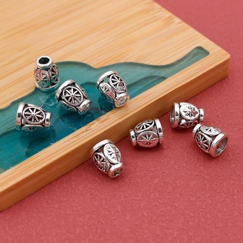 Zink Legierung Perlen Schmuck, Zinklegierung, silberfarben plattiert, DIY, Silberfarbe, 10x8mm, 200PCs/Tasche, verkauft von Tasche