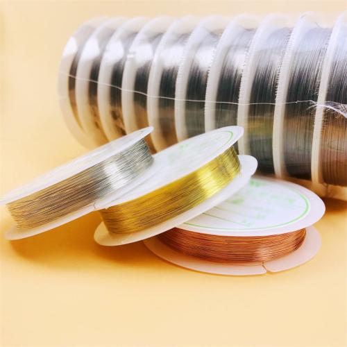 Messing Draht, plattiert, DIY, keine, 0.20mm, 20m/Spule, verkauft von Spule