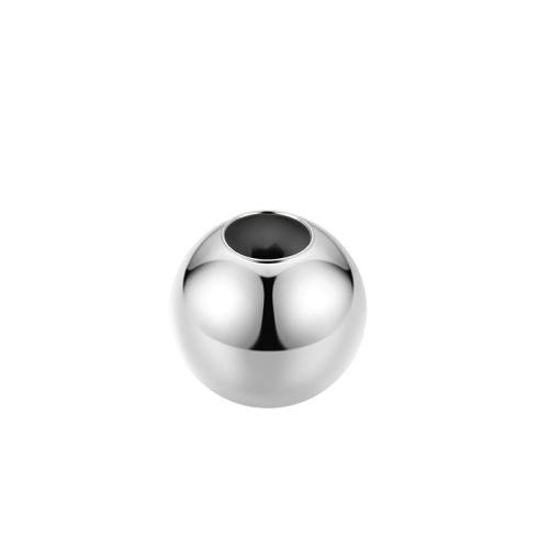 Perles en argent sterling 925, avec silicone, Rond, DIY & normes différentes pour le choix, plus de couleurs à choisir, Vendu par PC