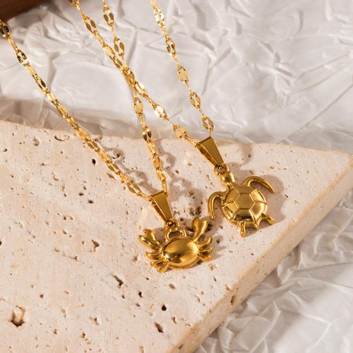 Stainless Steel Jewelry Necklace, 304 Stainless Steel, plated, fashion jewelry & different styles for choice & for woman, golden, Sold By PC