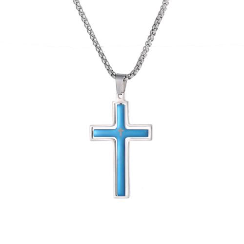 Stainless Steel Jewelry Necklace, 304 Stainless Steel, polished, fashion jewelry & rotatable & for man, original color, Length:Approx 51-60 cm, Sold By PC