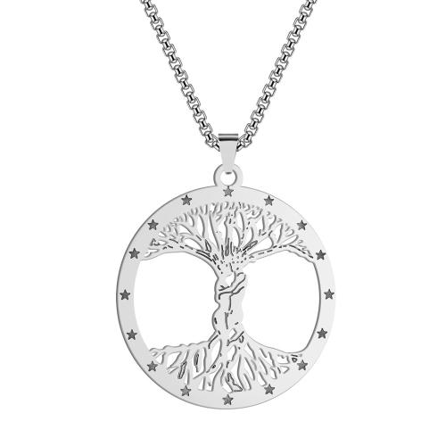 acier inoxydable 316L collier, Placage, bijoux de mode & pour homme & creux, plus de couleurs à choisir, Longueur:Environ 60 cm, Vendu par PC