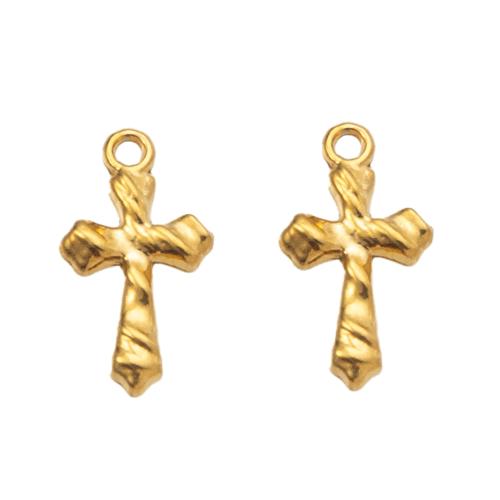 Stainless Steel Cross Pendants, 304 Stainless Steel, DIY, more colors for choice, 8.35x2.71x14.93mm, Sold By PC