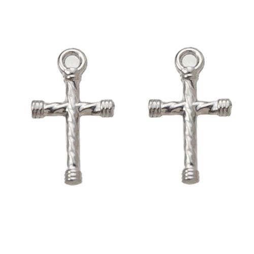Stainless Steel Cross Pendants, 304 Stainless Steel, DIY, more colors for choice, 9.04x2.24x15.16mm, Sold By PC