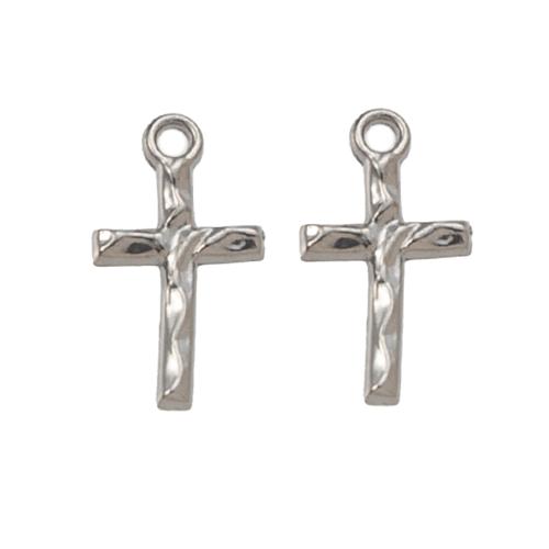 Stainless Steel Cross Pendants, 304 Stainless Steel, DIY, more colors for choice, 8.58x2.57x15.17mm, Sold By PC