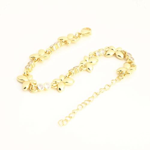 Cubic Zirconia Micro Pave Brass Bracelet, fashion jewelry & different length for choice & micro pave cubic zirconia & for woman, more colors for choice, Sold By PC