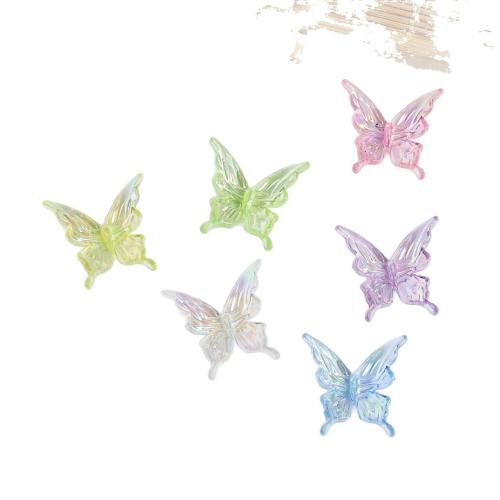 Mobile Phone DIY Decoration, Plastic, Butterfly, more colors for choice, Sold By PC