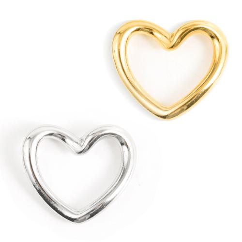 Stainless Steel Heart Pendants, 304 Stainless Steel, plated, DIY & hollow, more colors for choice, 10PCs/Bag, Sold By Bag