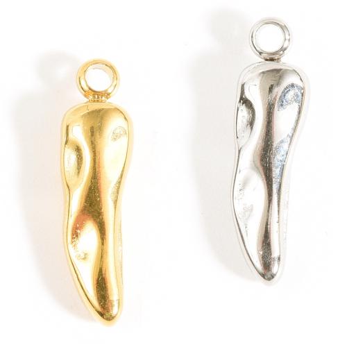 Stainless Steel Pendants, 304 Stainless Steel, Pepper, plated, DIY, more colors for choice, 10PCs/Bag, Sold By Bag