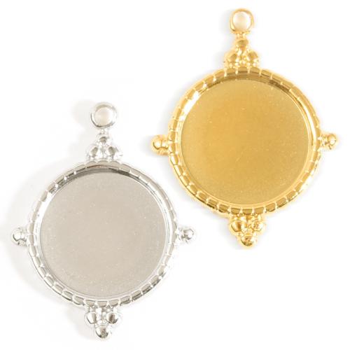 Stainless Steel Pendant Setting, 304 Stainless Steel, plated, DIY, more colors for choice, 10PCs/Bag, Sold By Bag
