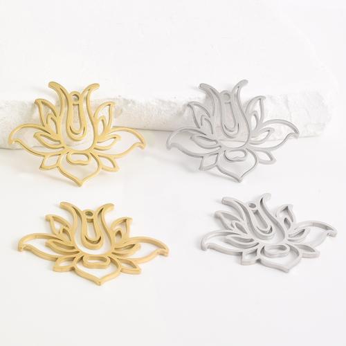 Stainless Steel Flower Pendant, 304 Stainless Steel, plated, DIY & hollow, more colors for choice, 10PCs/Bag, Sold By Bag