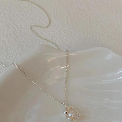 Messing Halskette, mit Kunststoff Perlen, plattiert, Modeschmuck & verschiedene Stile für Wahl & für Frau, Länge:ca. 16-20 ZollInch, verkauft von PC