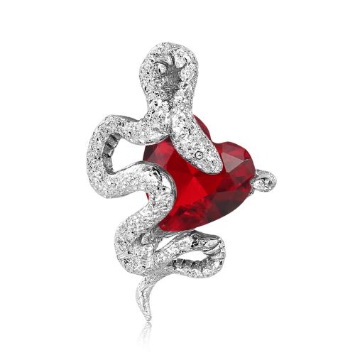 Pendentif en argent Sterling 925, serpent, DIY & avec zircone cubique, plus de couleurs à choisir, 11.60x16.10mm, Vendu par PC