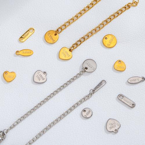 Stainless Steel Pendants, 316 Stainless Steel, gold color plated, DIY & double-hole, more colors for choice, 100PCs/Bag, Sold By Bag