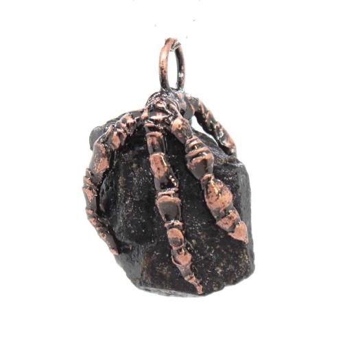 Gemstone Pendants Jewelry, Schorl, with Tibetan Style, plated, random style & DIY, 25x20mm-30x20mm, Sold By PC