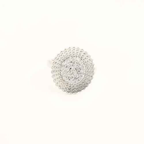 Bague en laiton, bijoux de mode & pavé de micro zircon & pour femme, plus de couleurs à choisir, Vendu par PC