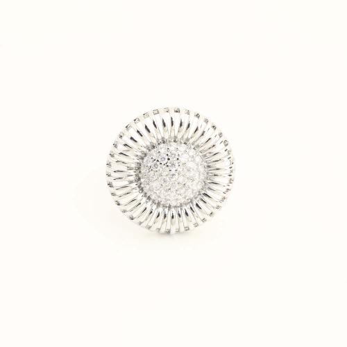 Bague en laiton, bijoux de mode & pavé de micro zircon & pour femme, Vendu par PC