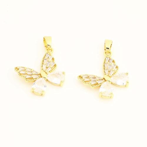 Cubic Zirconia Micro Pave Brass Pendant, DIY & micro pave cubic zirconia, more colors for choice, Sold By PC