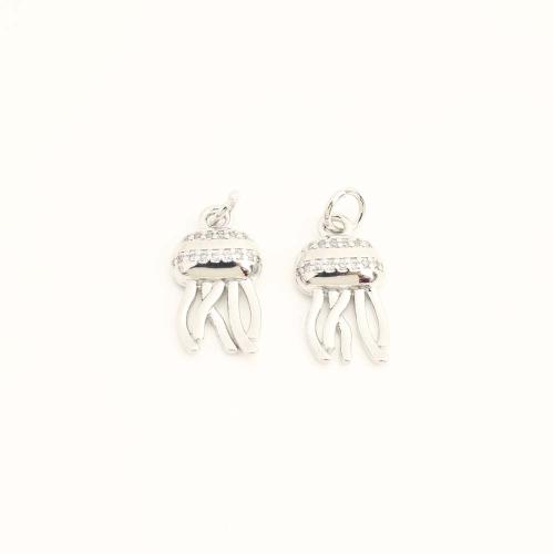 Cubic Zirconia Micro Pave Brass Pendant, DIY & micro pave cubic zirconia, more colors for choice, Sold By PC