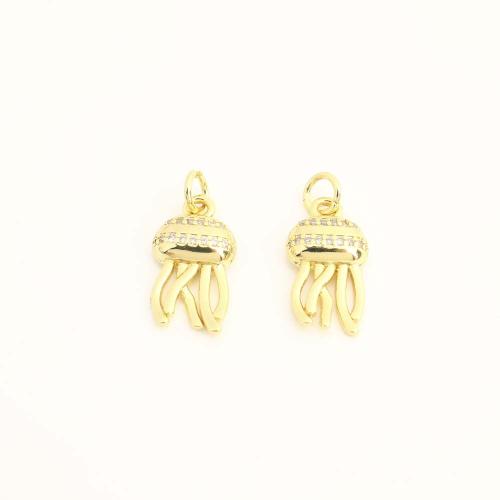 Cubic Zirconia Micro Pave Brass Pendant, DIY & micro pave cubic zirconia, more colors for choice, Sold By PC