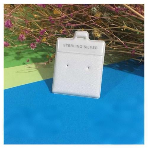 Jewelry Card, PVC Plastic, fashion jewelry, mixed colors, 50x38mm, Sold By PC