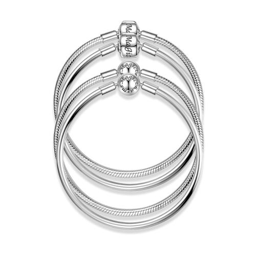 925er Sterling Silber Armreif, verschiedene Größen vorhanden & Schlangekette & verschiedene Stile für Wahl, verkauft von PC