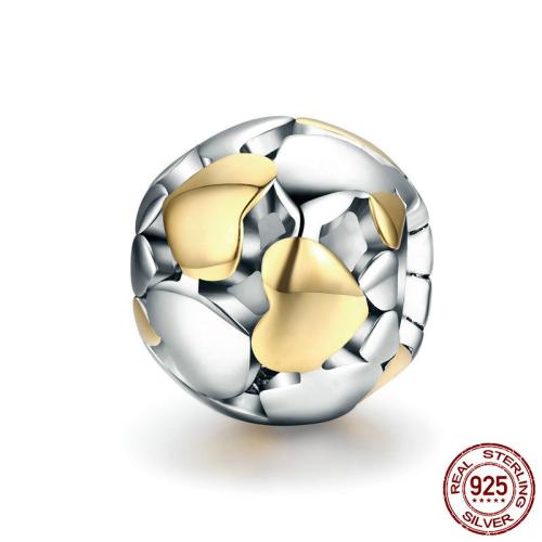 925 Sterling Silver Beads, DIY & different styles for choice & micro pave cubic zirconia, beads length 10-30mm, Sold By PC