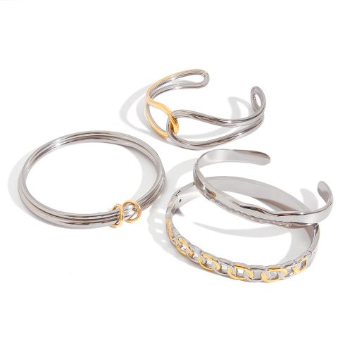 Bracelet en acier inoxydable, Acier inoxydable 304, Placage, bijoux de mode & styles différents pour le choix & pour femme, Vendu par PC